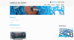 Desktop Screenshot of fabricaderedes.com
