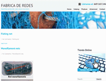 Tablet Screenshot of fabricaderedes.com